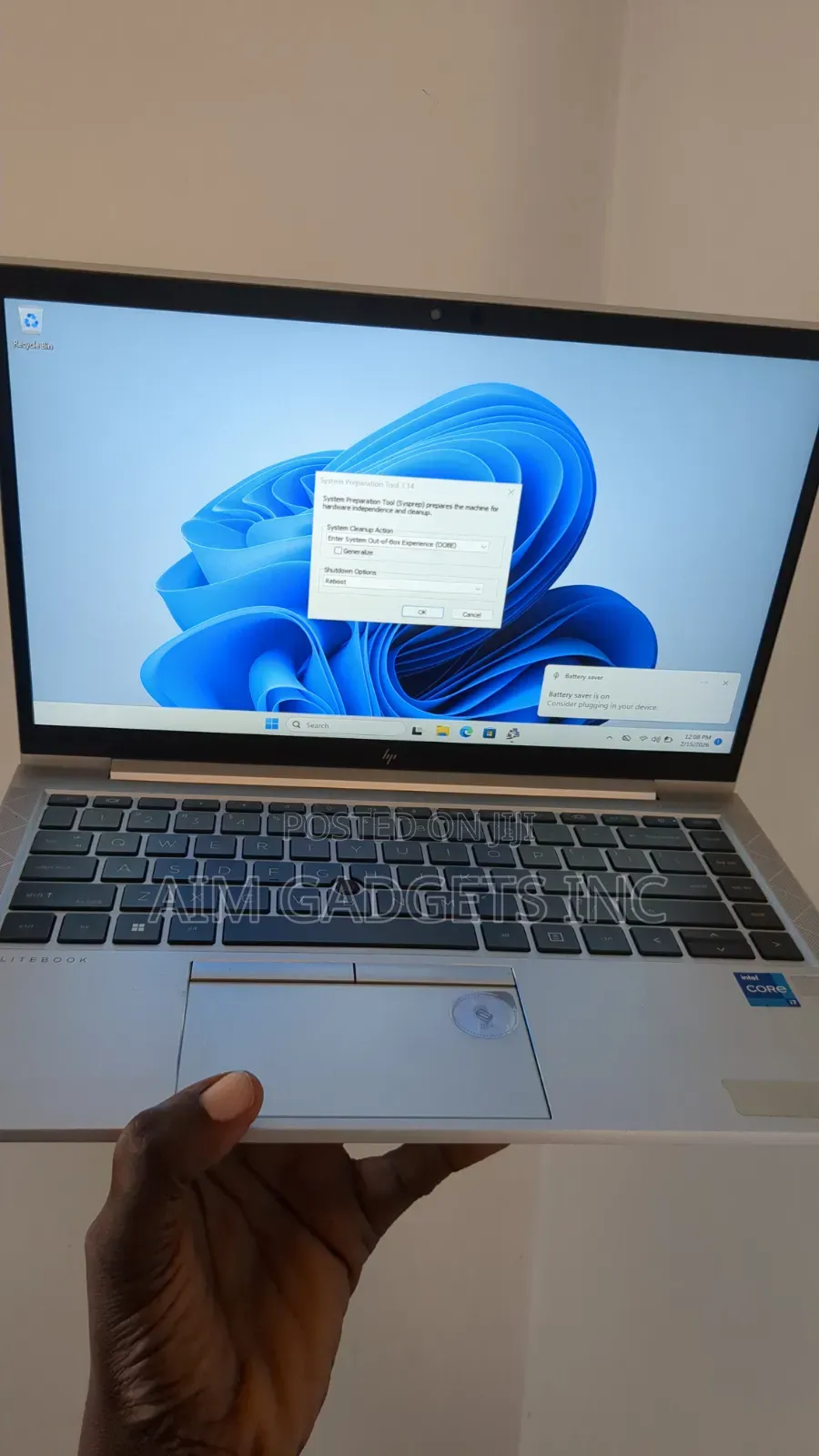 Laptop HP EliteBook 840 G8 16GB Intel Core i7 SSD 256GB
