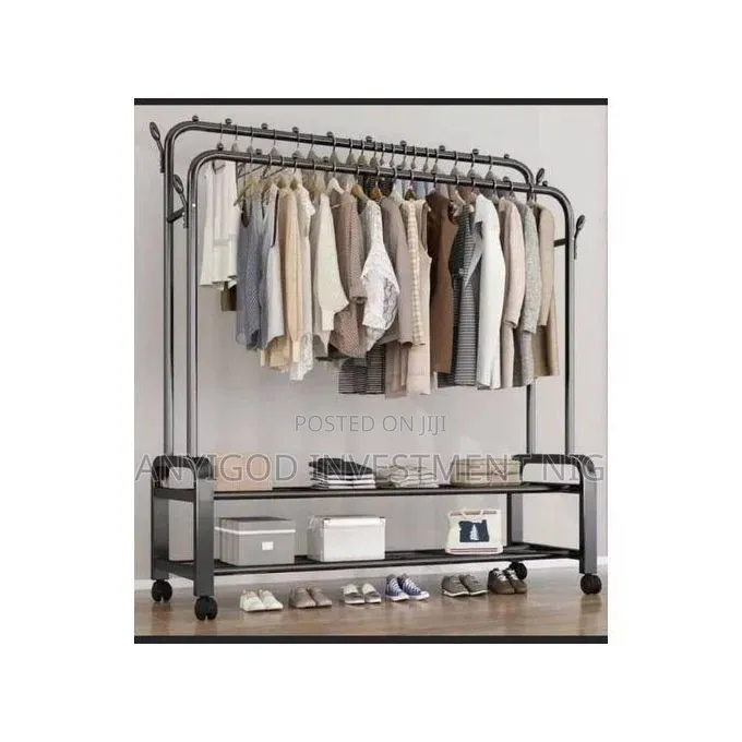 48kg Double Pole Hanger With Wheels