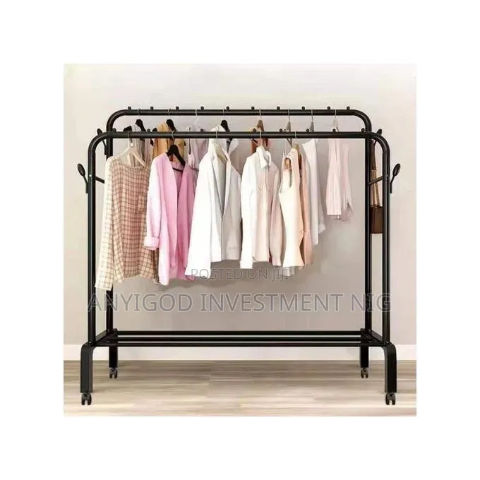 48kg Double Pole Hanger With Wheels