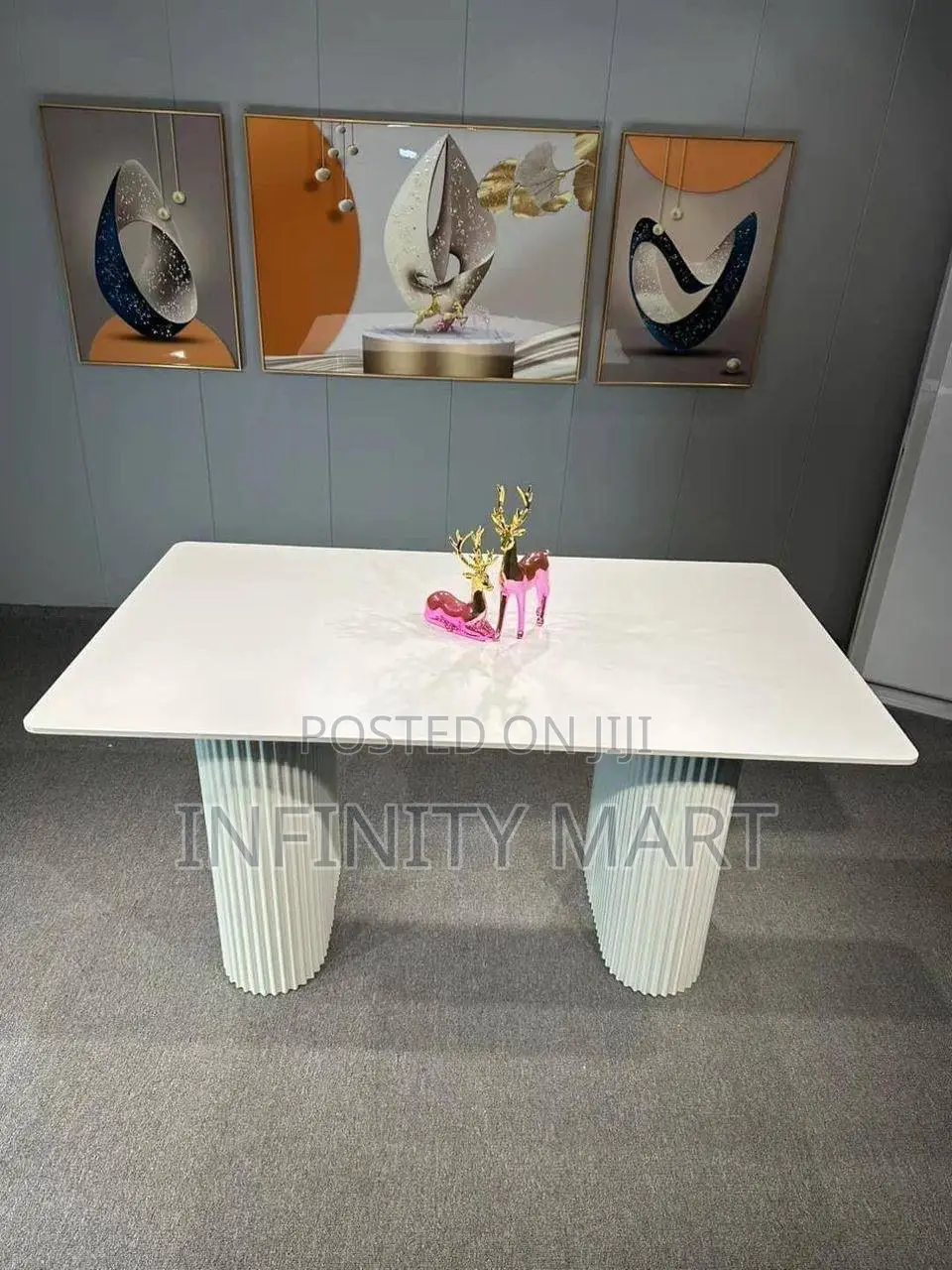 Luxe White Dining Table