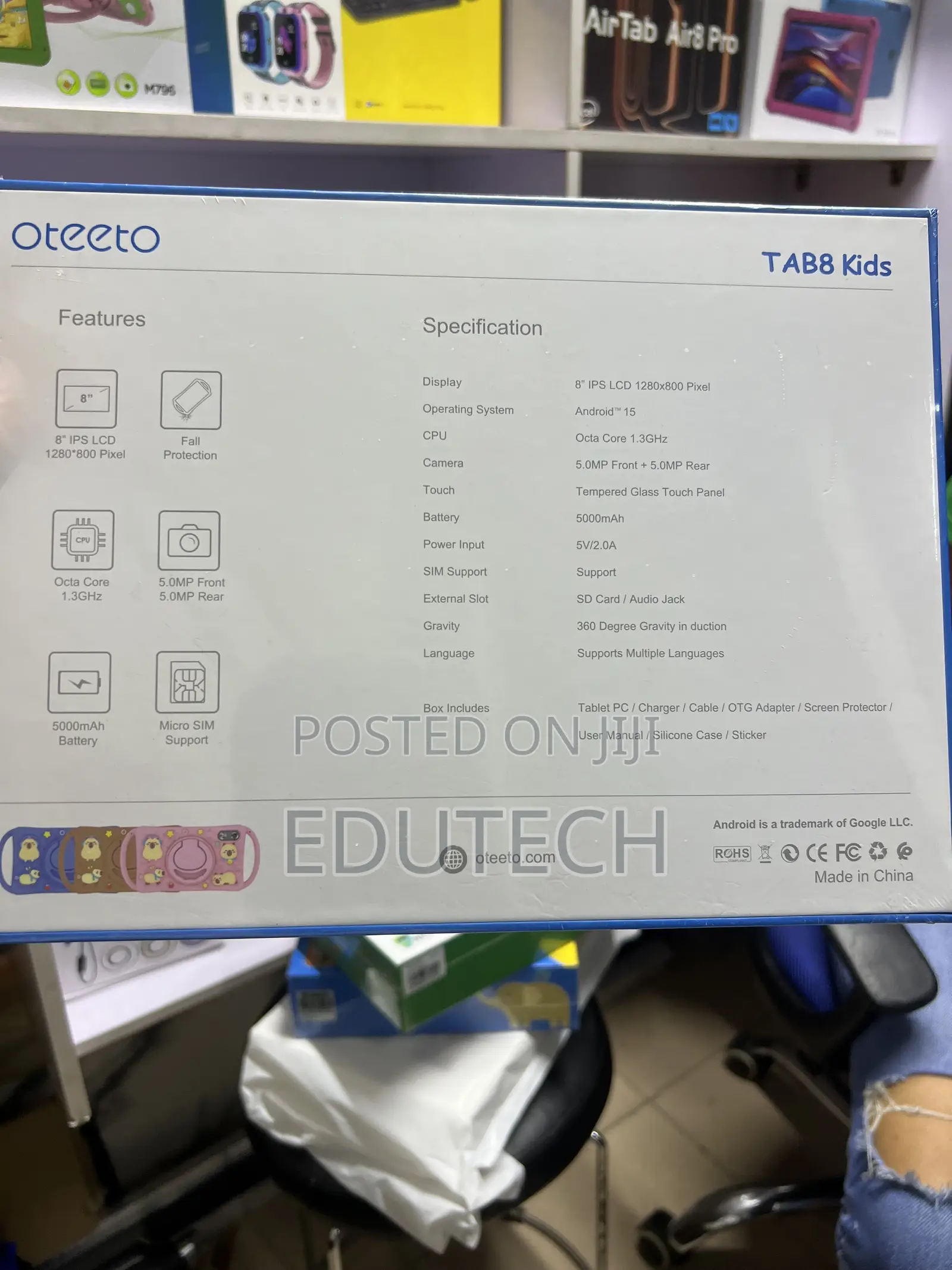 New Oteeto TAB 8 128 GB Gray