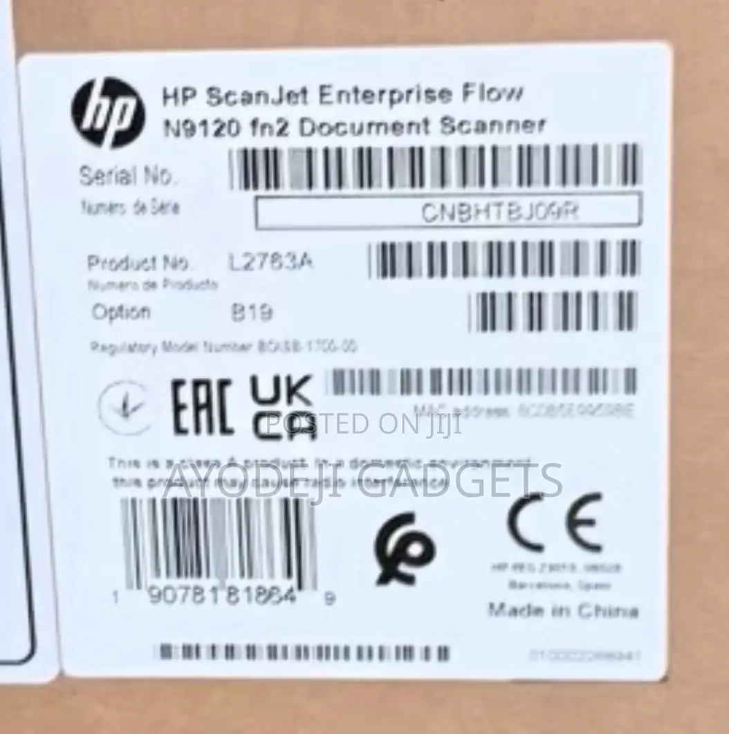 Hp Scanjet Enterprise Flow N9120 Fn2 Flatbed Scanner