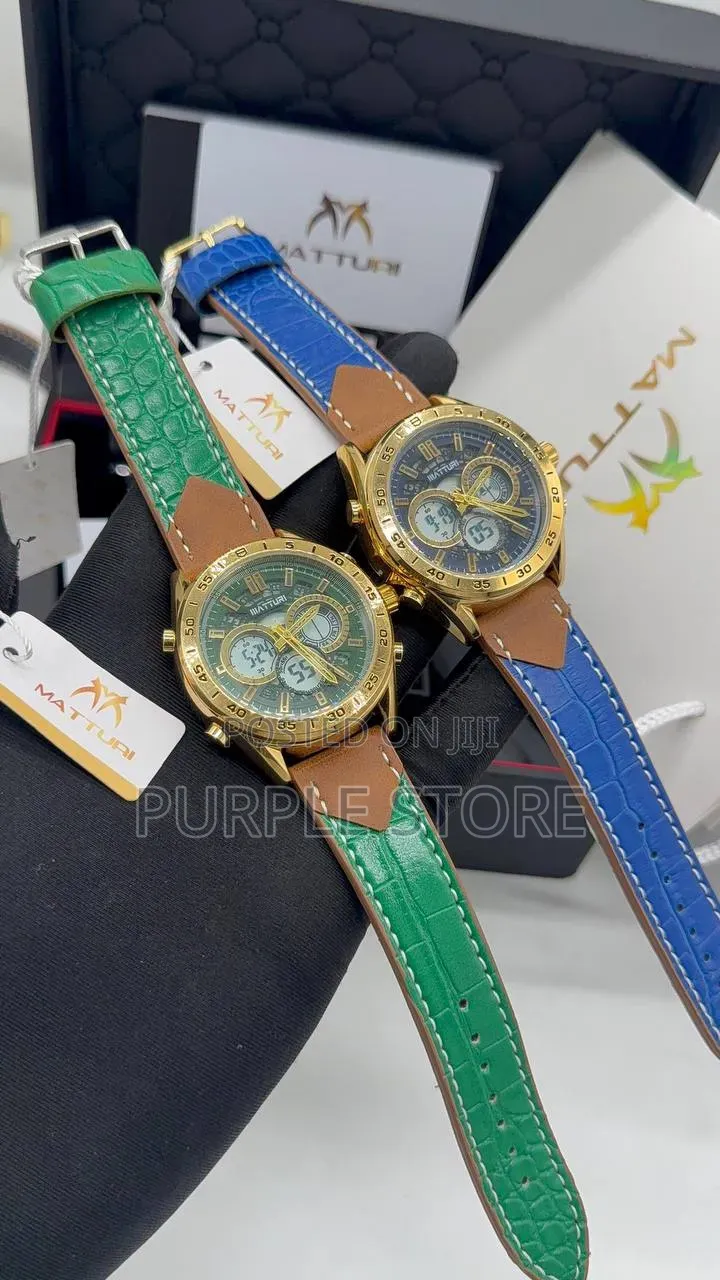 Matturi Digital and Analog Chronograph Watches