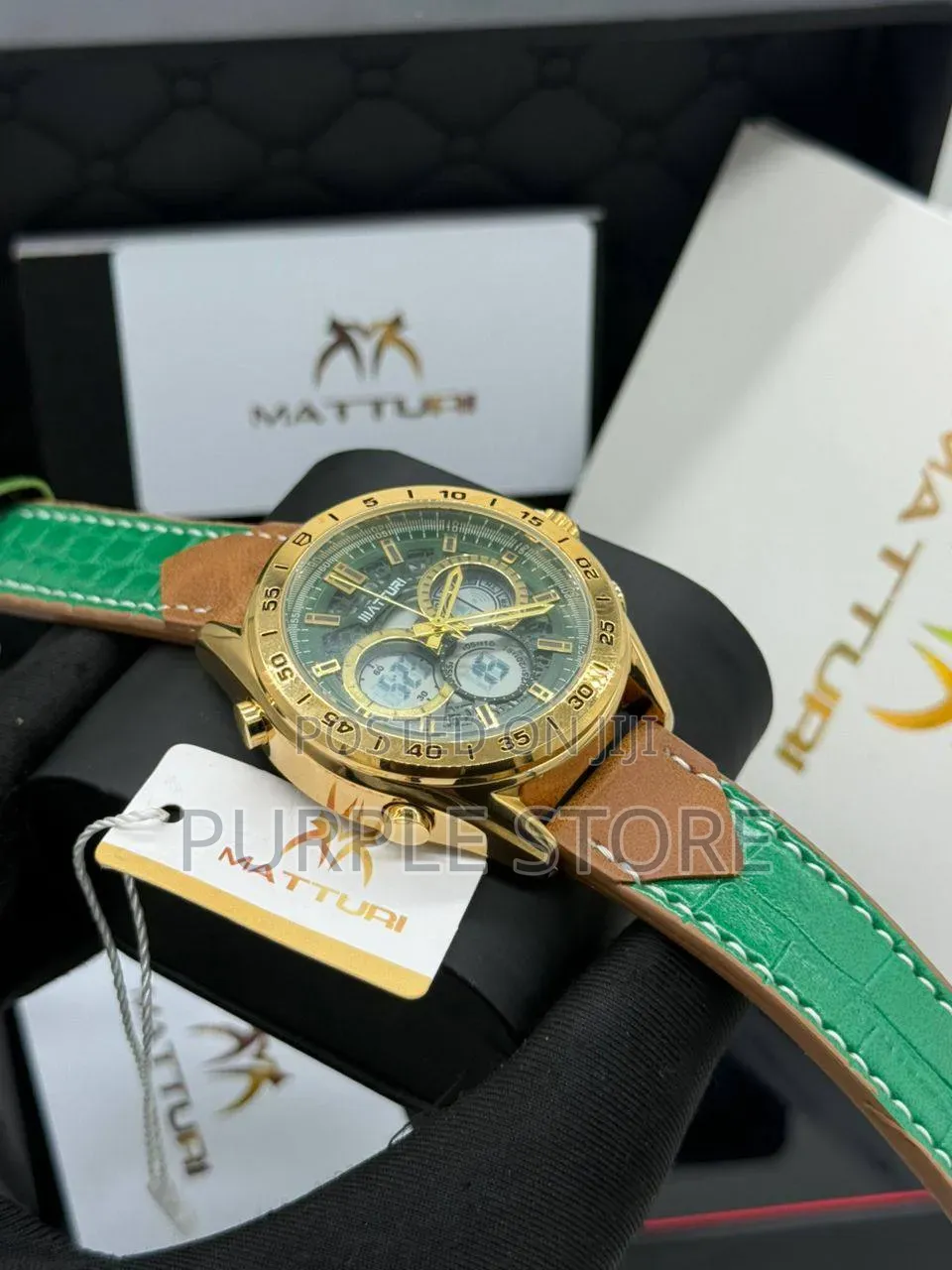 Matturi Digital and Analog Chronograph Watches