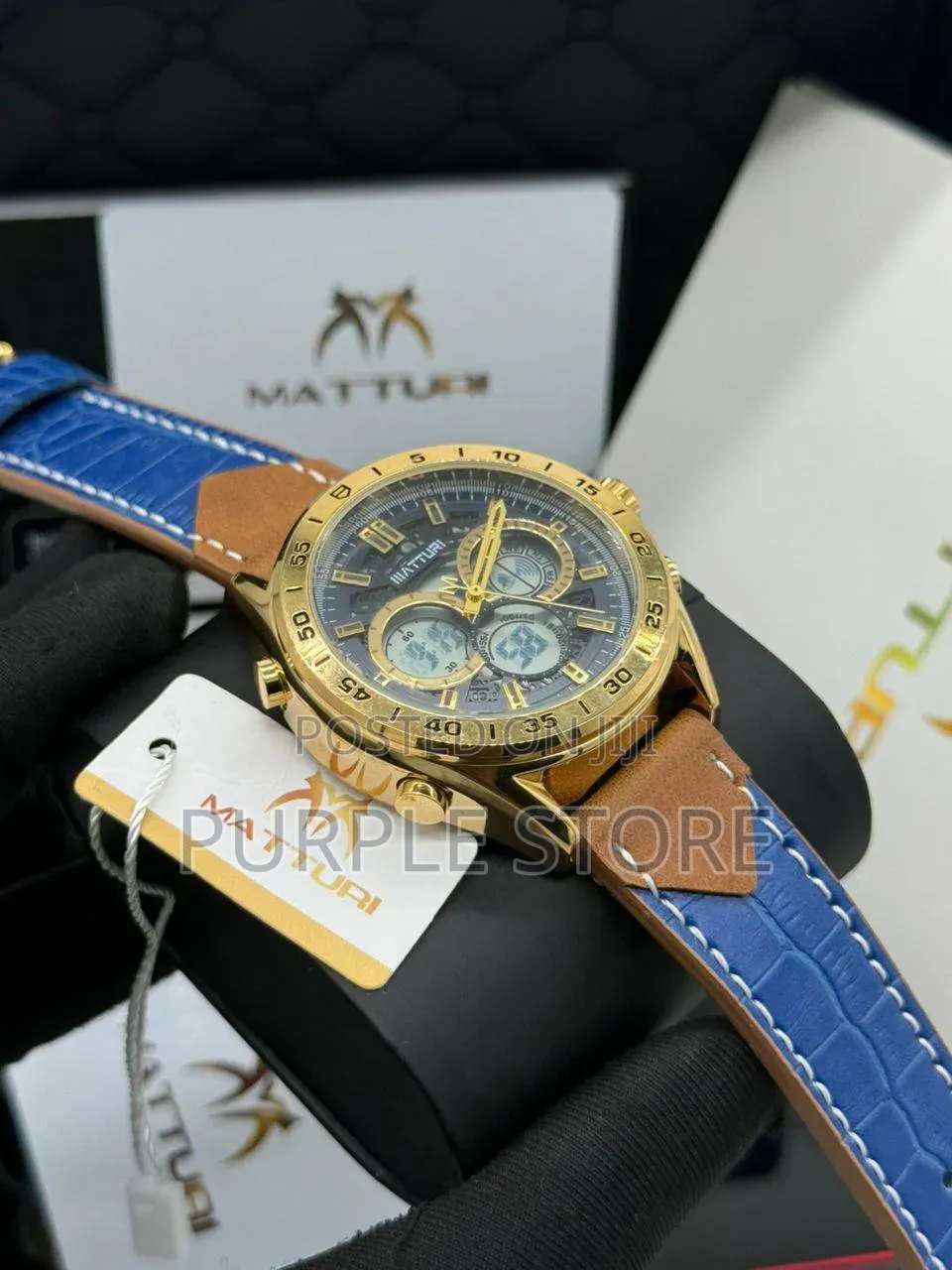 Matturi Digital and Analog Chronograph Watches