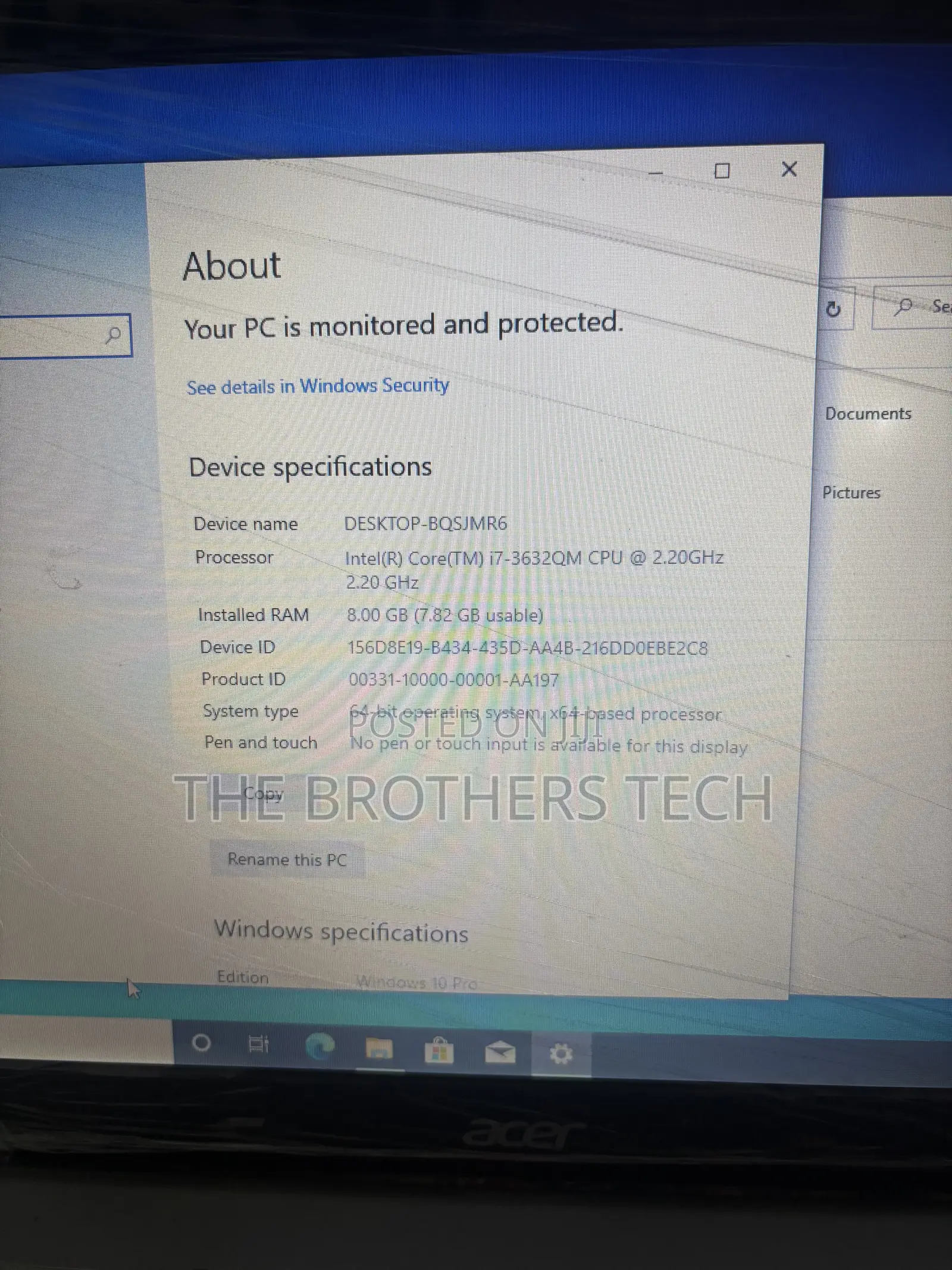 Laptop Acer Aspire V3-571 8GB Intel Core i7 SSD 128GB