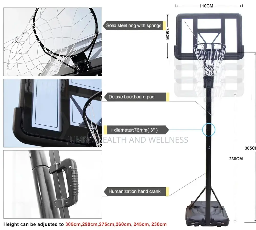 Adjustable Basketball Stand Commercial
Sku: Bs-BSK-020