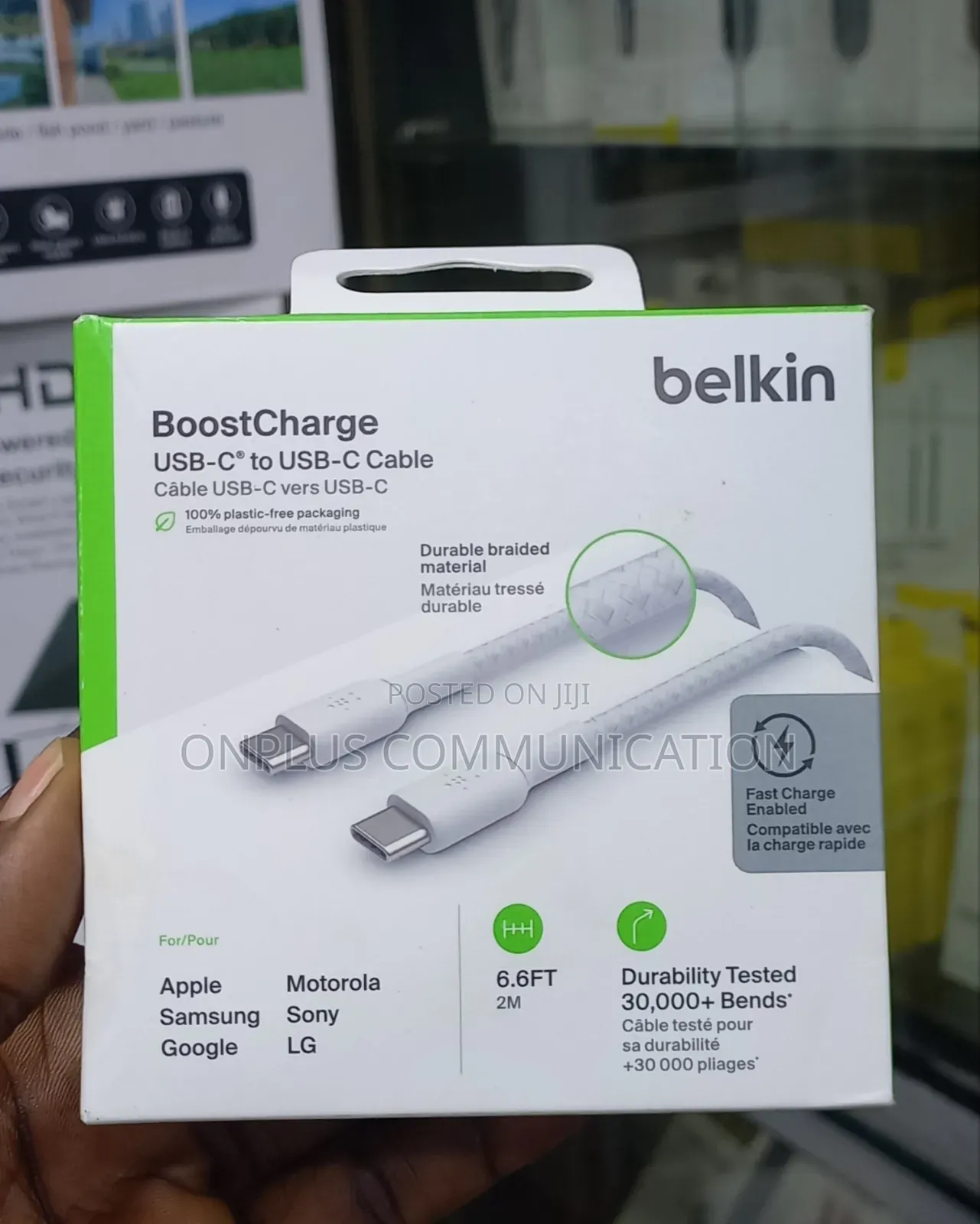 Belkin Boostcharge Usb-C to Usb-C Braided Cable 2 Meters