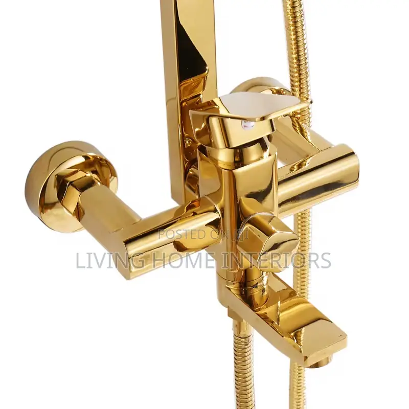 Gold Standing Shower Mixer