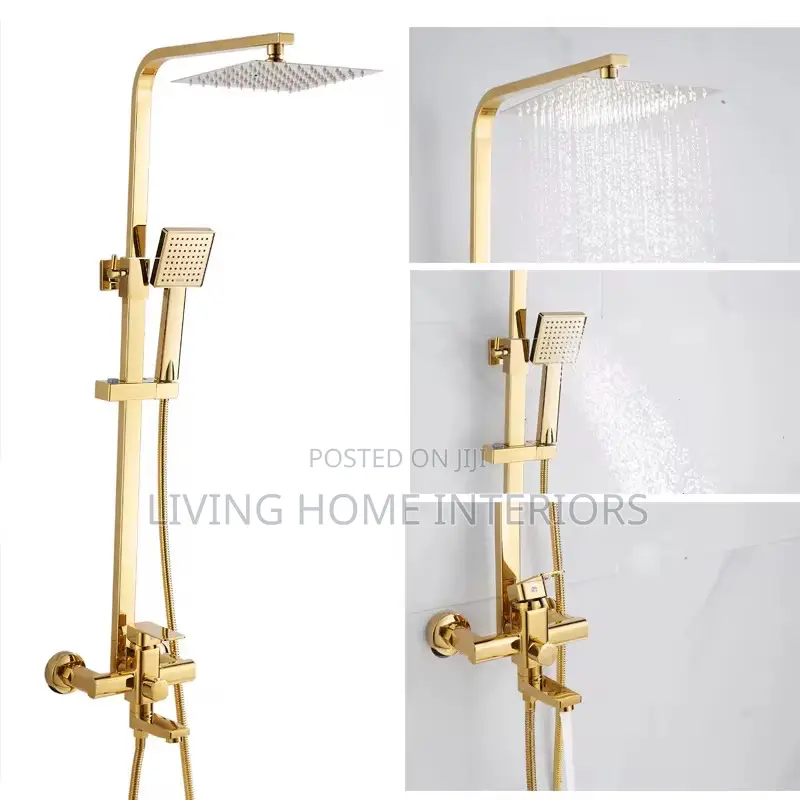 Gold Standing Shower Mixer