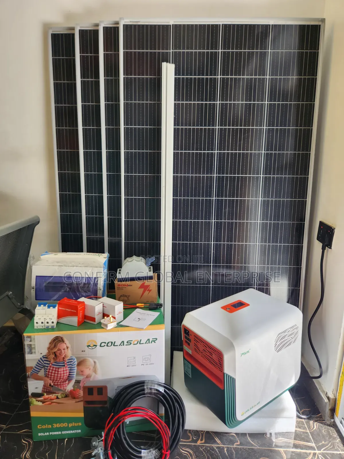 Cola 3.6kwh Plus All-in-One Solar Generator 2200w Output