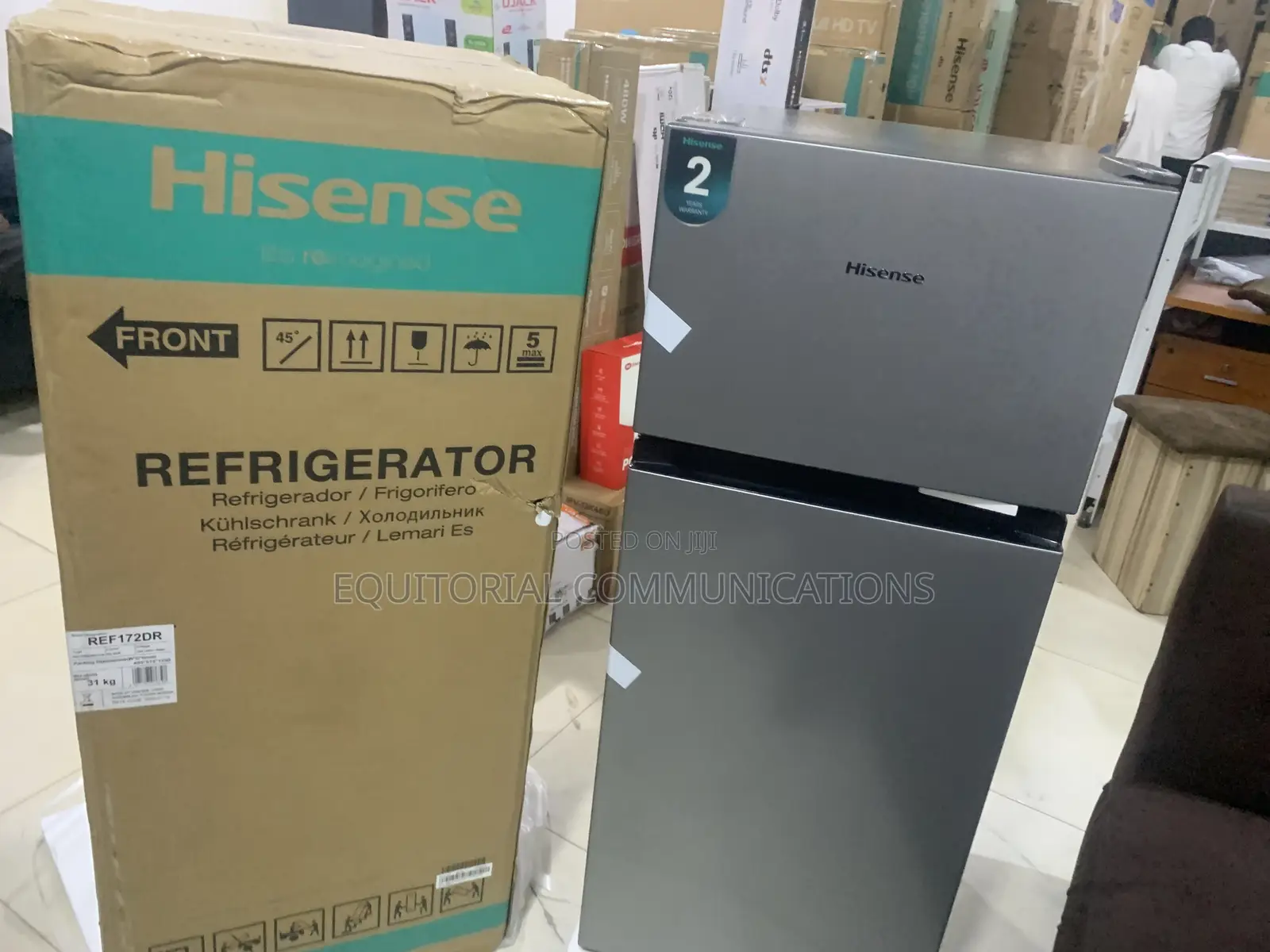 Hisense Ref172dr 124l Refrigerator With Convenient Double Door Access