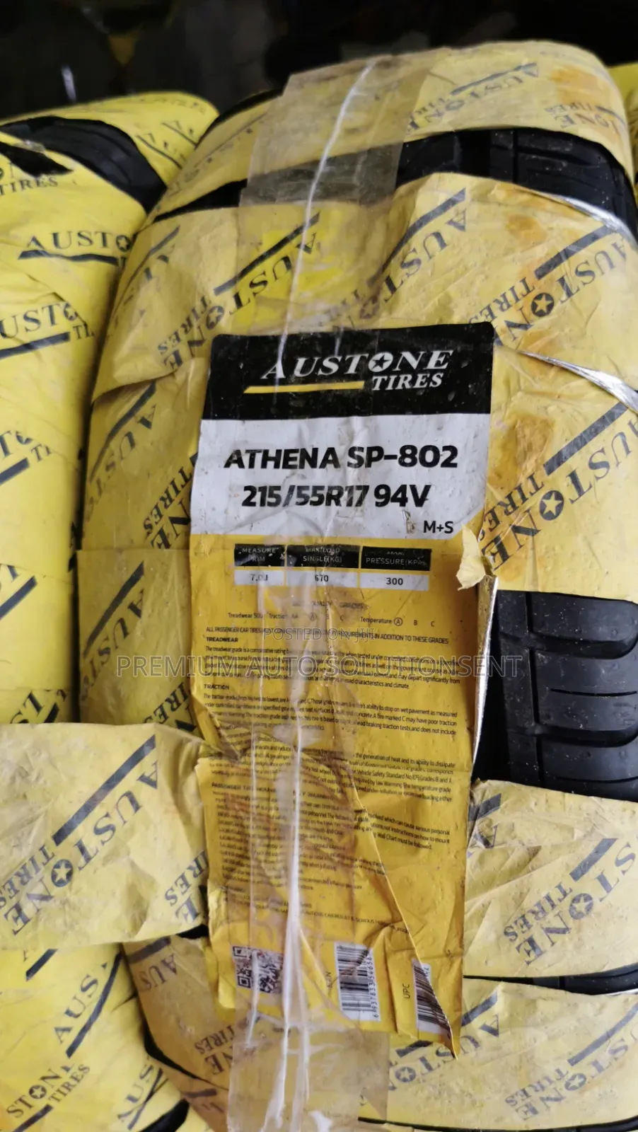Brand New 225/55r17 Austone