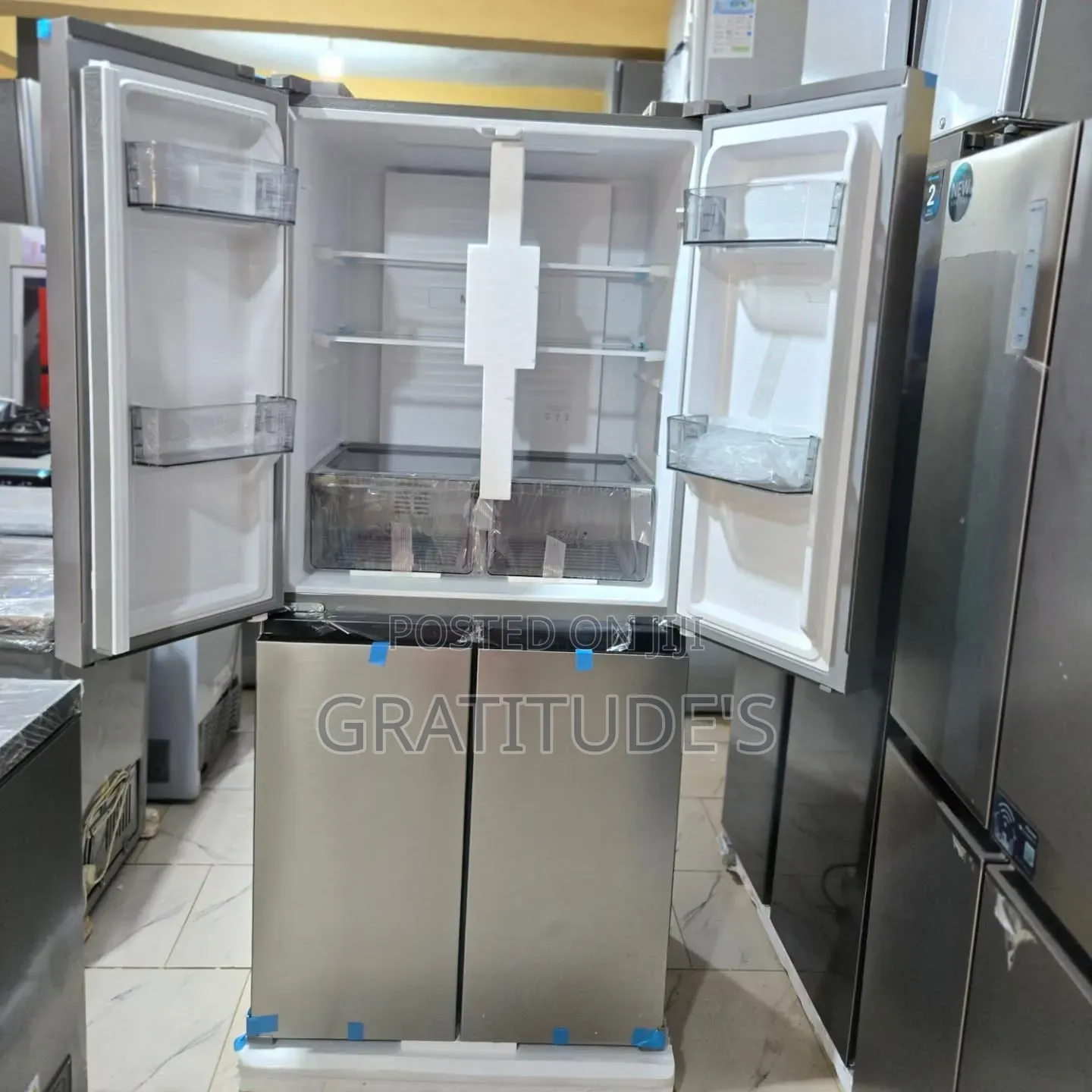 Hisense Inverter Side-by-Side Refrigerator Model: Ref 54wc 392l
