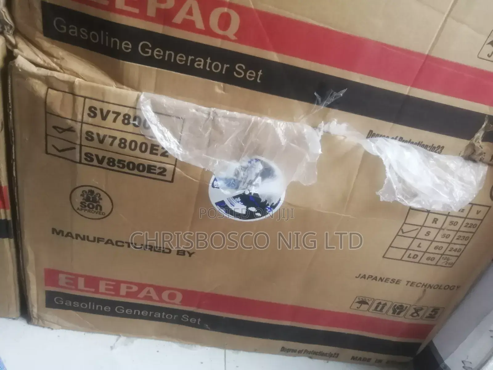 Brand New Elepaq Sv 7800 Generator