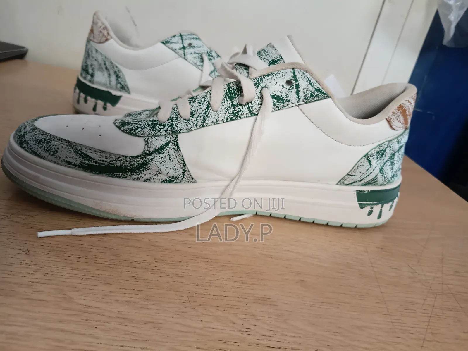 Shein Men's Random Print Low-Top Casual Sneakers- Size 46