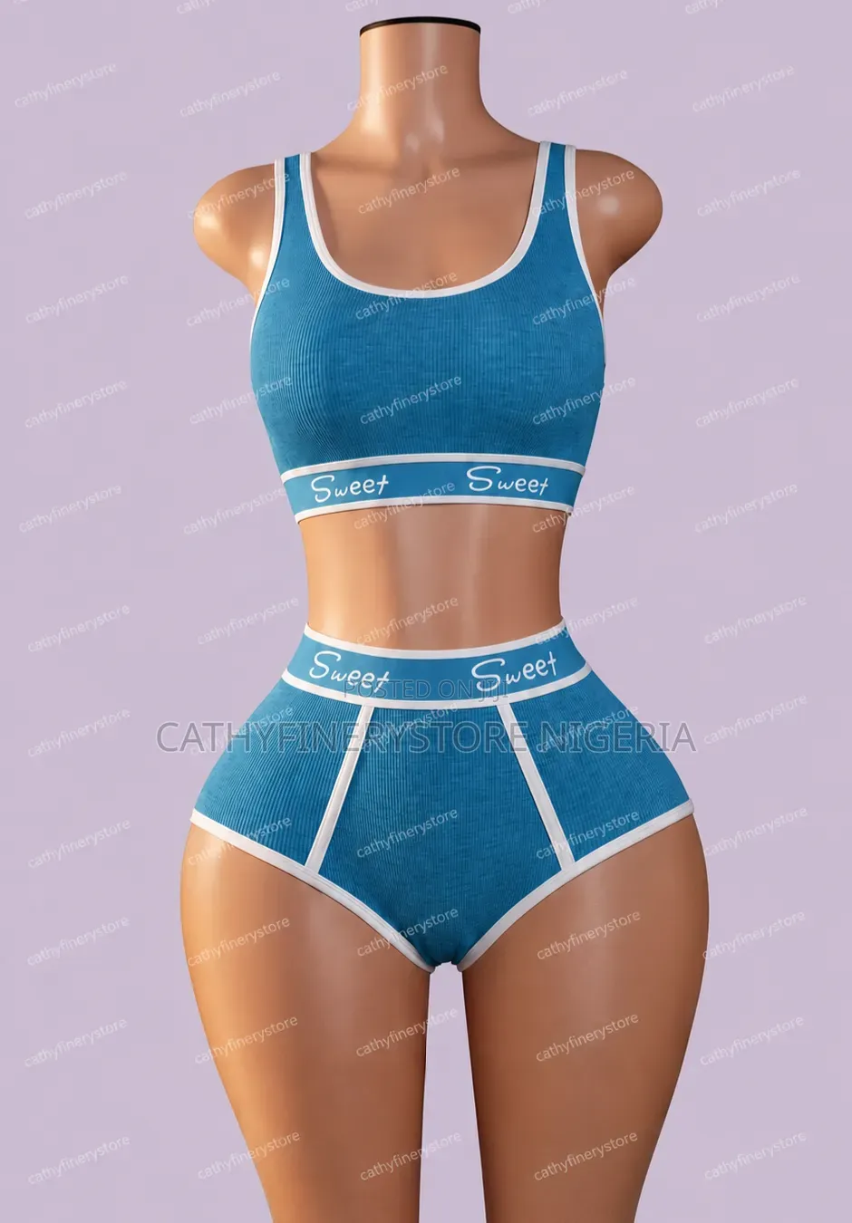 Ladies Comfy Bralett and Short Set