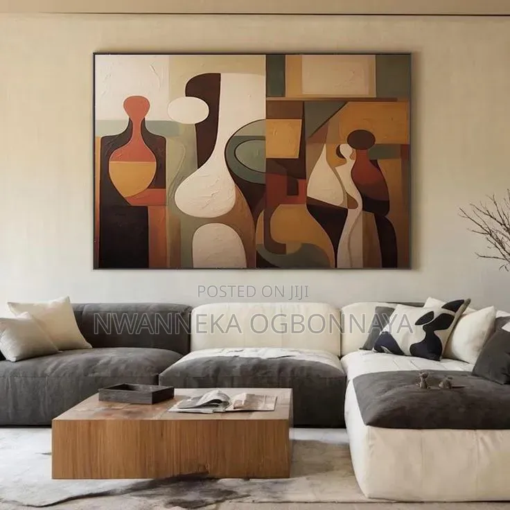 Abstract Figure Canvas Printed Acrylic Glass