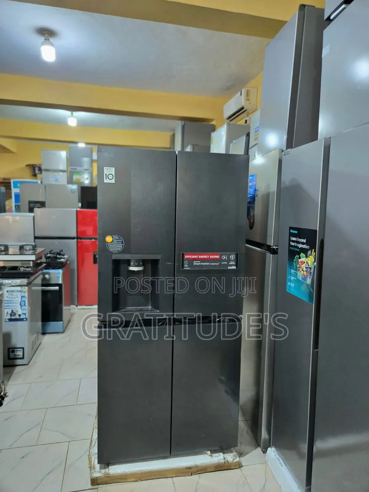 Lg Inverter Side-by-Side Refrigerator Model: Ref 22 FFQPB 570l