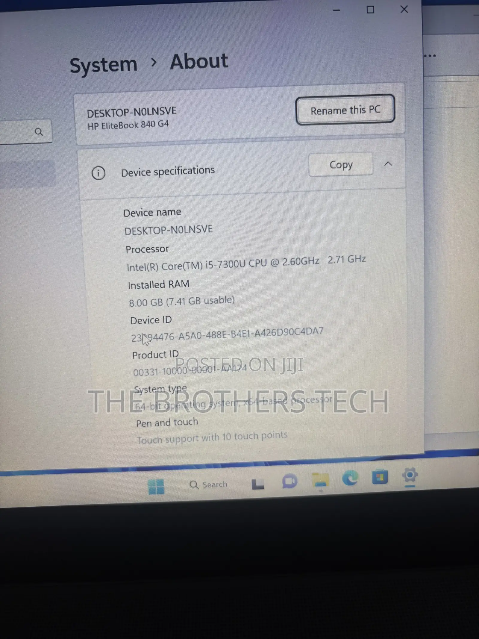 Laptop HP EliteBook 840 G4 8GB Intel Core i5 SSD 256GB