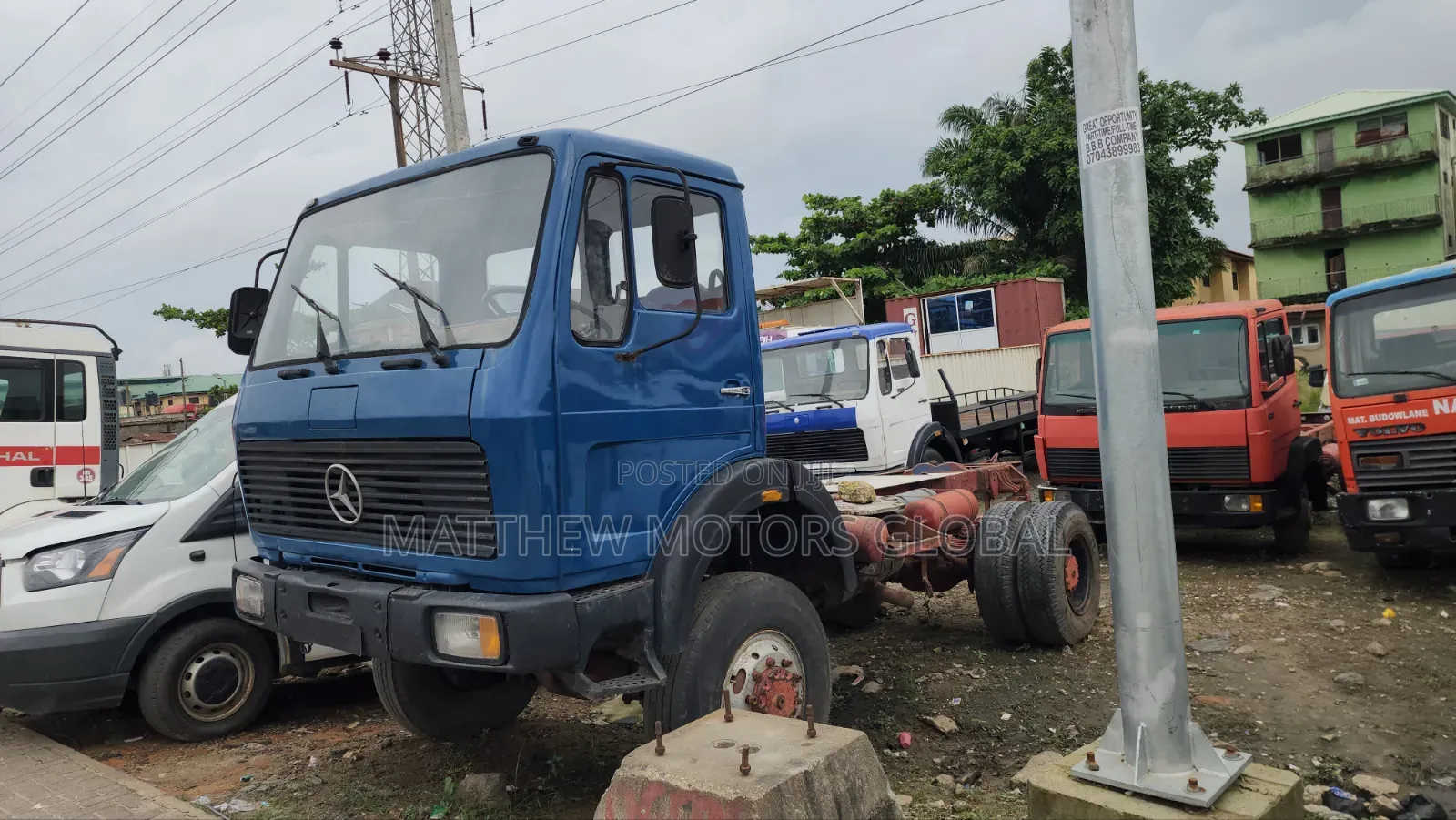 Foreign Used Mercedes Benz V10 Truck Head With Auxiliary
