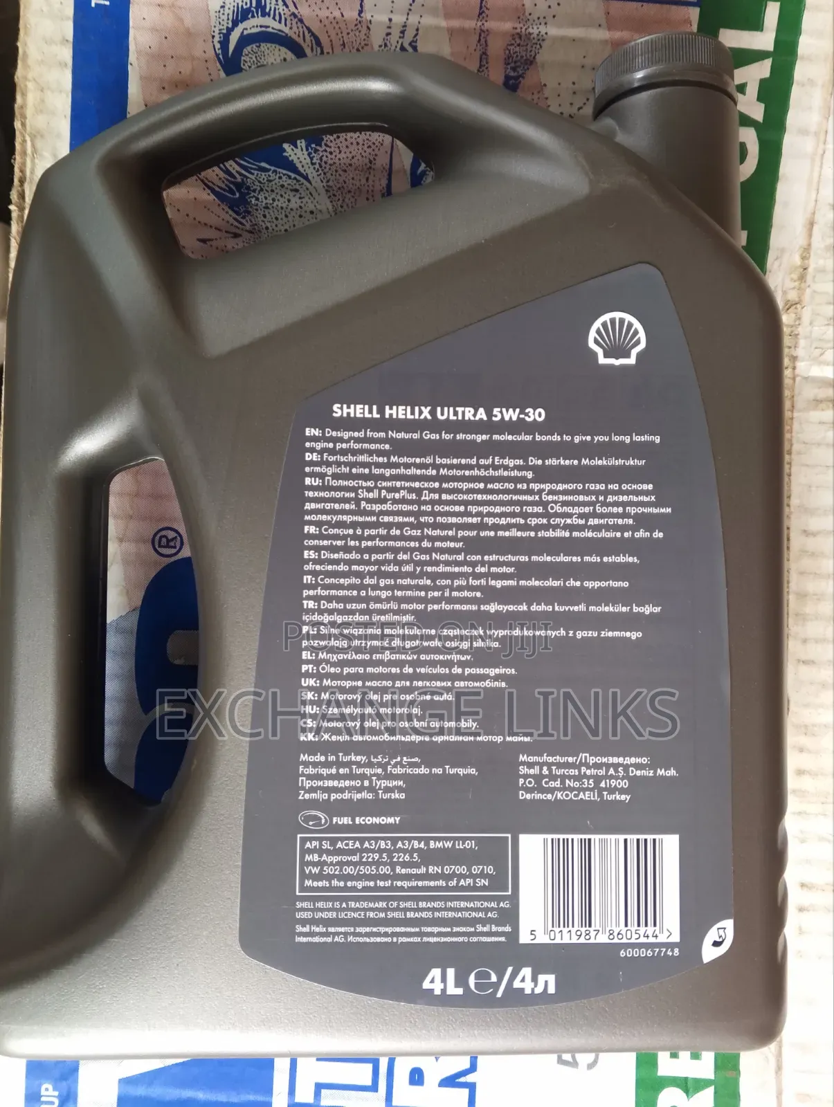 Shell Engine Oil 5w-30 Fully Synthetic Motor Oil for Diesel Gasoline