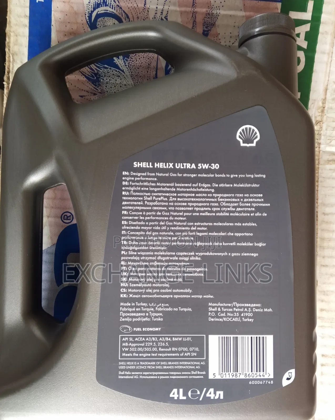Shell Engine Oil 5w-30 Fully Synthetic Motor Oil for Diesel Gasoline