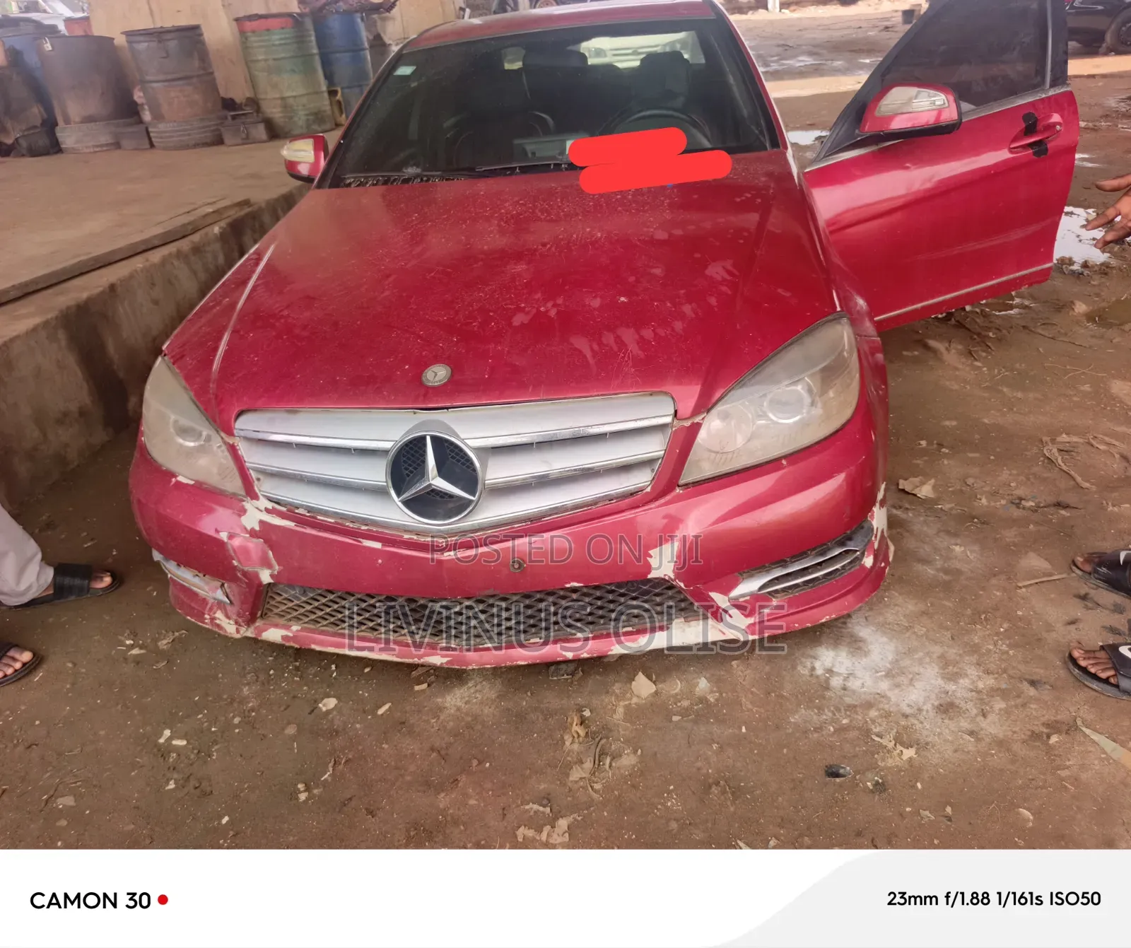 Mercedes-Benz C300 2008 Red