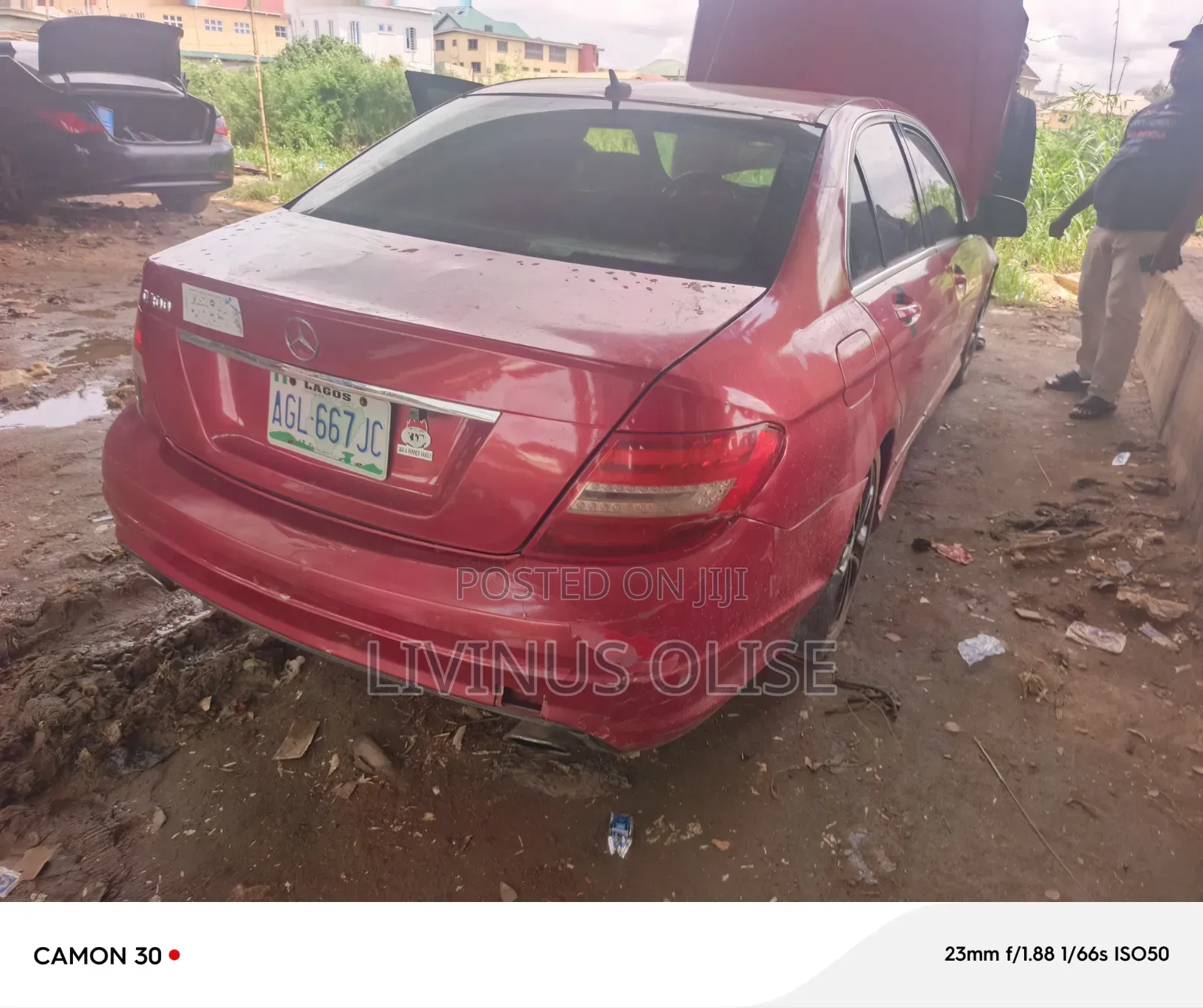 Mercedes-Benz C300 2008 Red