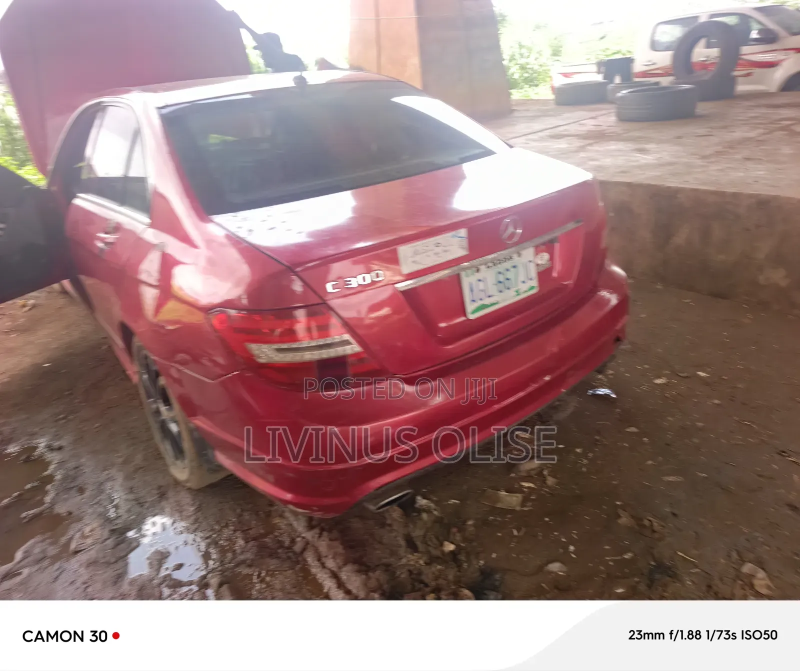 Mercedes-Benz C300 2008 Red