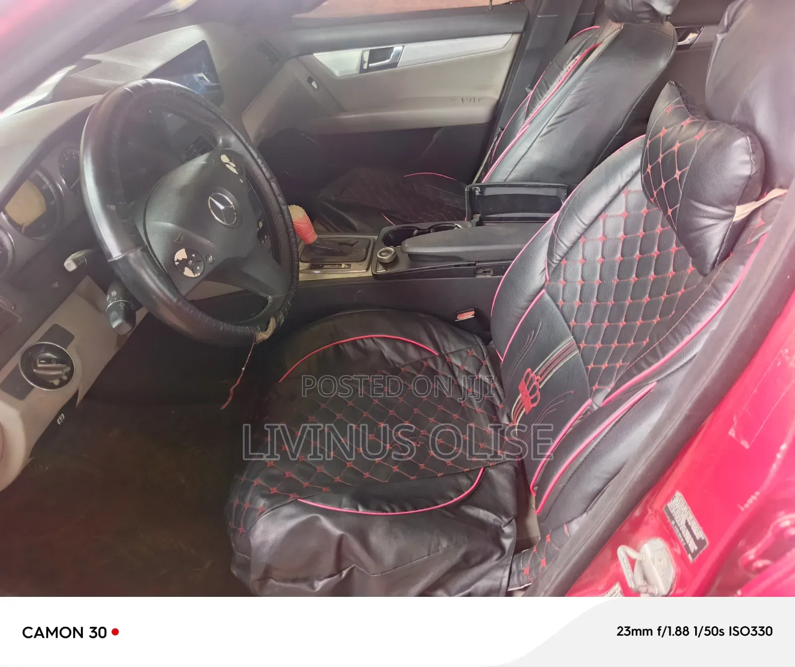 Mercedes-Benz C300 2008 Red