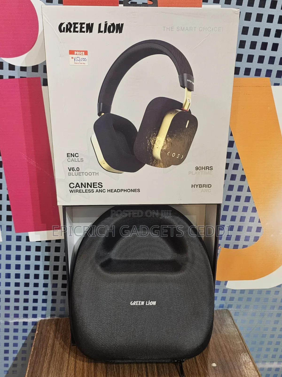 Green Lion Cannes Wireless Bluetooth Headset With Anc