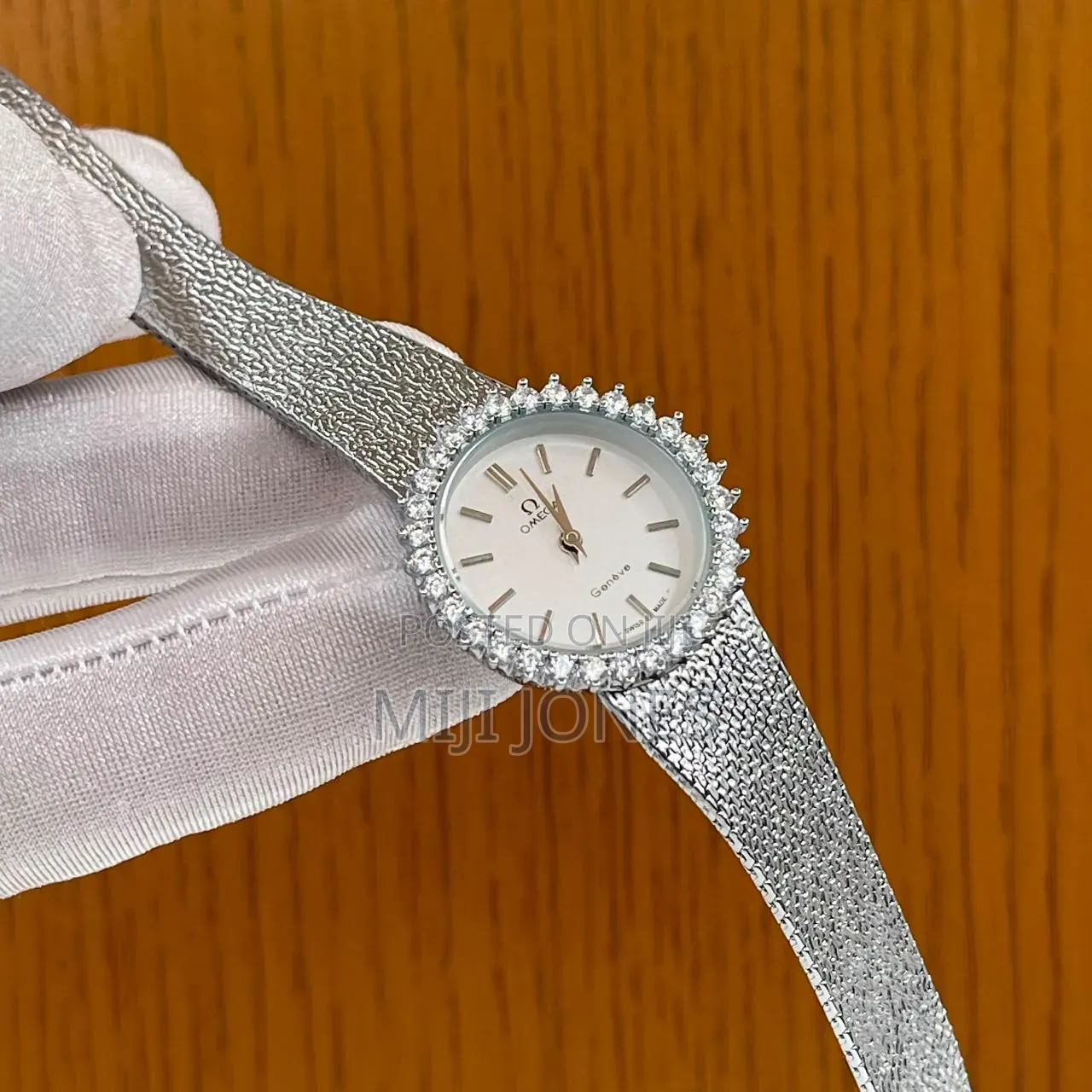 Omega Inspired Mesh Chain Women's Watch