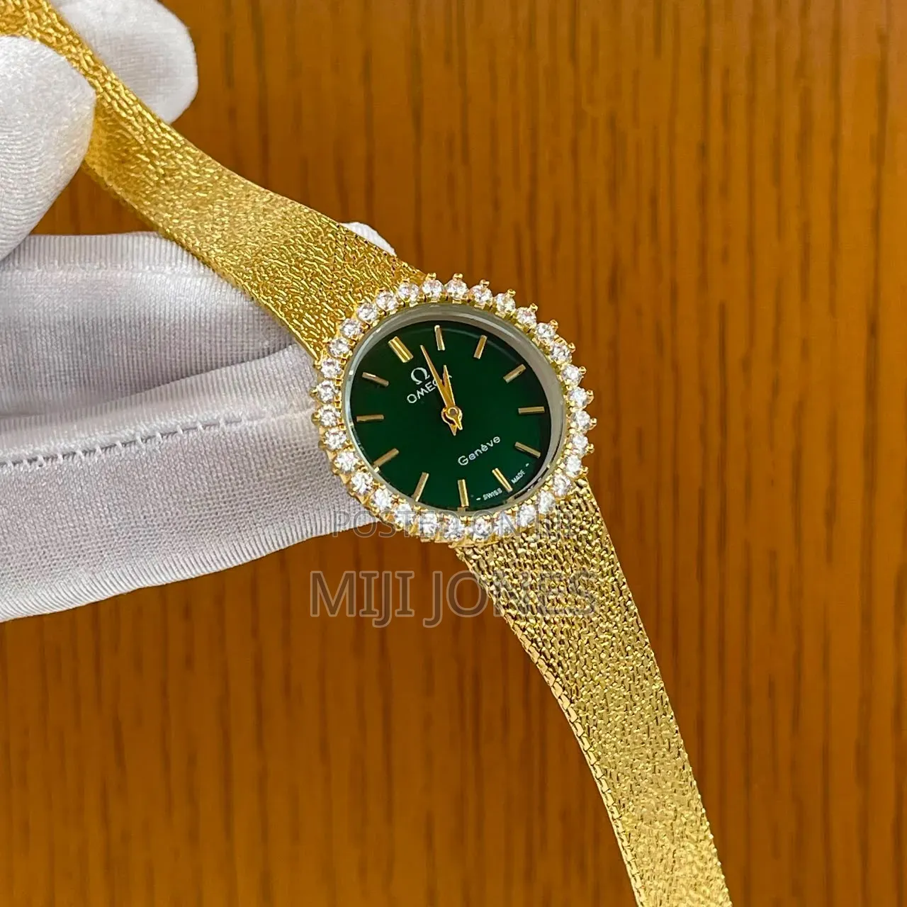 Omega Inspired Mesh Chain Women's Watch