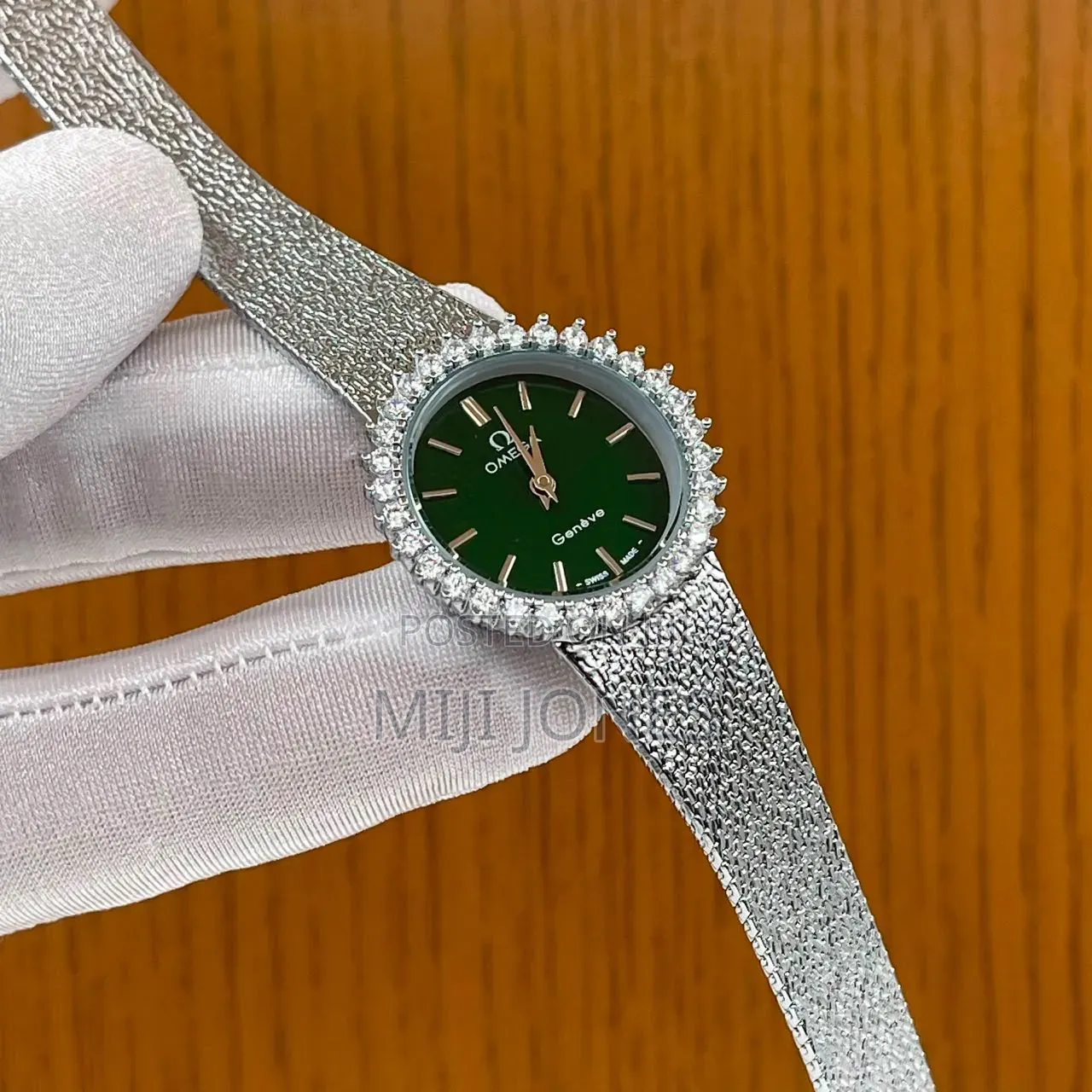 Omega Inspired Mesh Chain Women's Watch