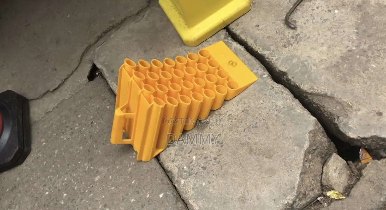 Yellow Plastic Wheel Chock