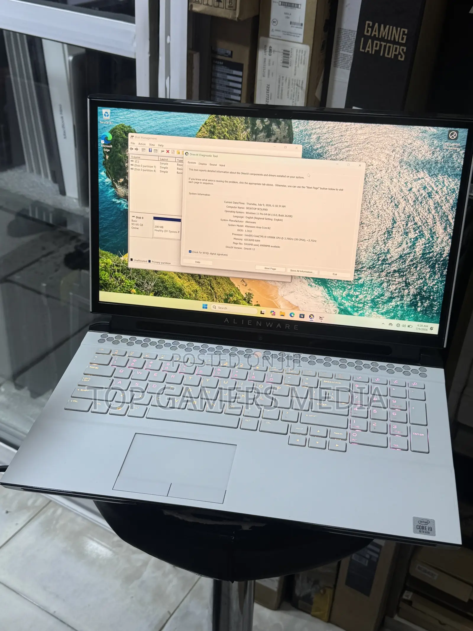 Laptop Dell 32GB Intel Core i9 SSD 1T
