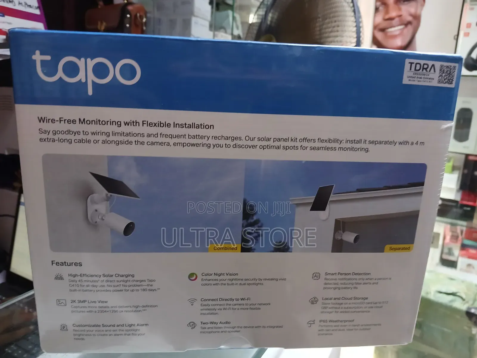 Tapo C410 Kit Solar-Powered 3mp Outdoor Security Camera Kit