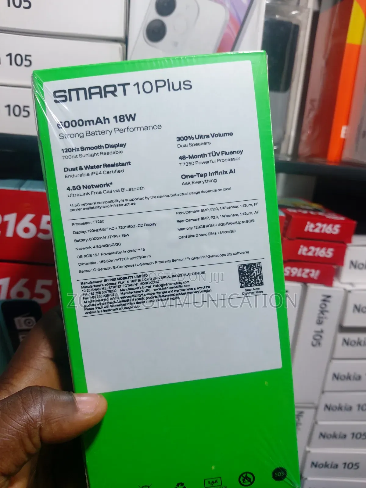 New Infinix Smart 10 Plus 128 GB Black