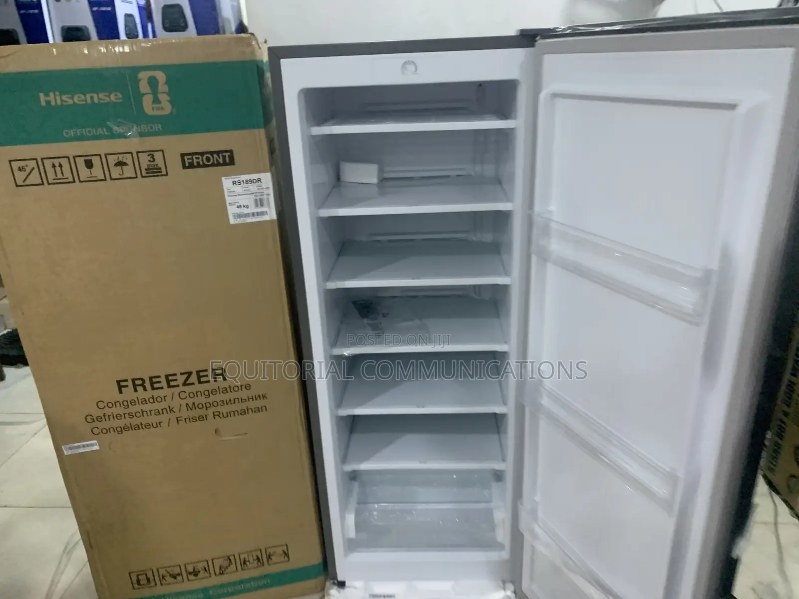 Hisense Rs189dr 190l Upright Freezer With 6 Shelves