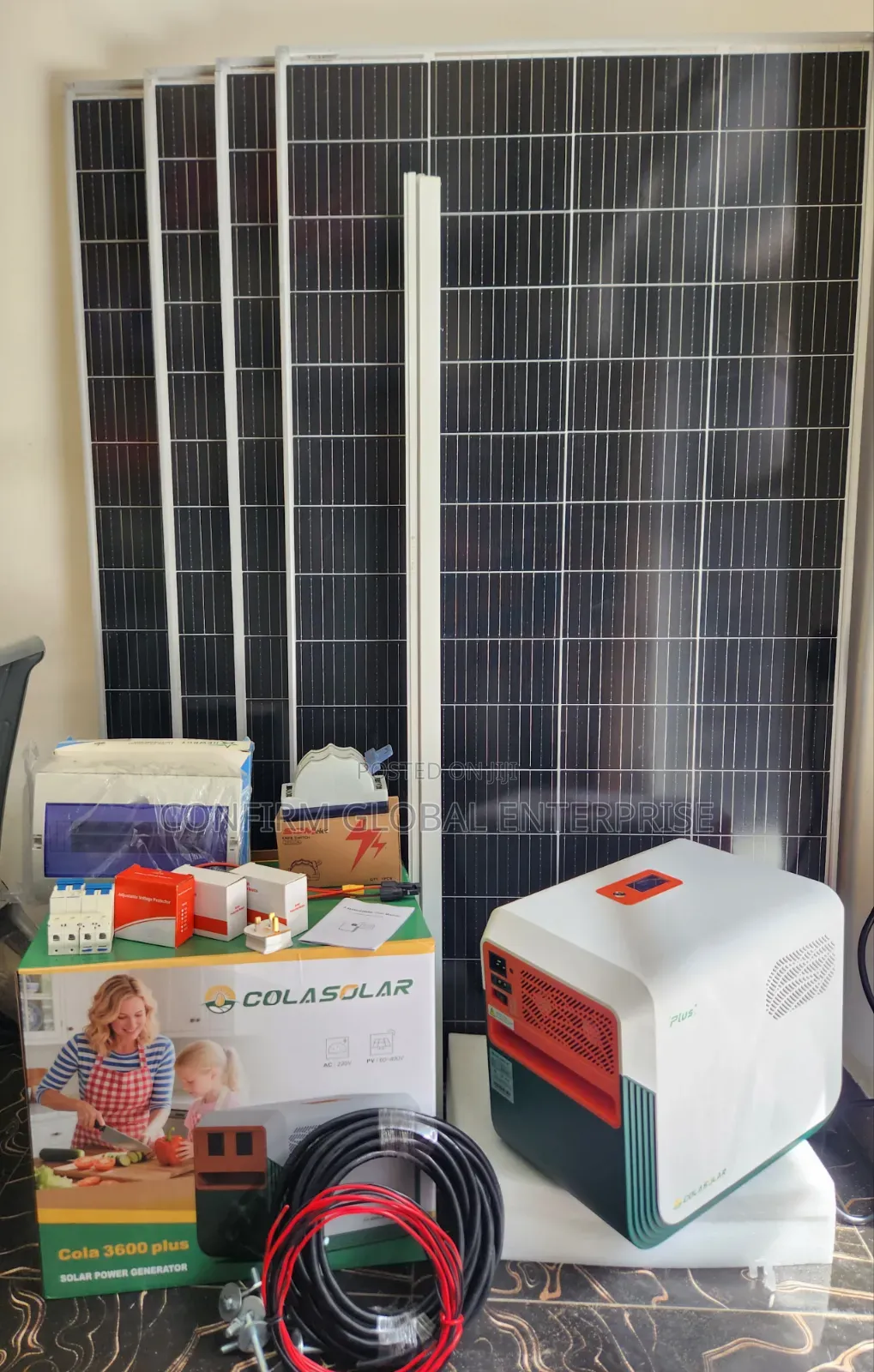 Cola Solar Generator 2200w Inverter With 3.6kwh Battery
With 4 Panels