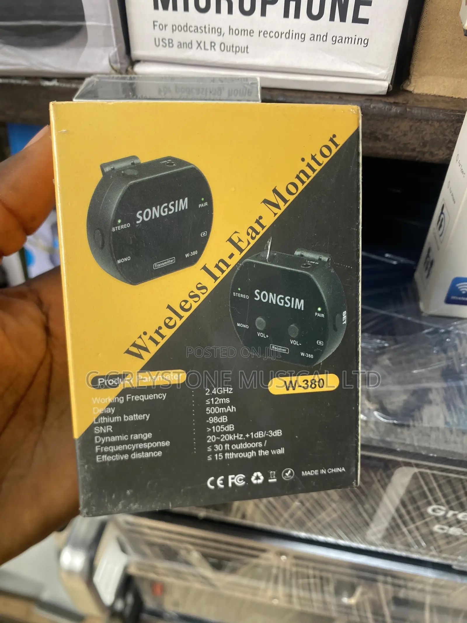 Wireless Inear Monitor W-380 Model Songsin