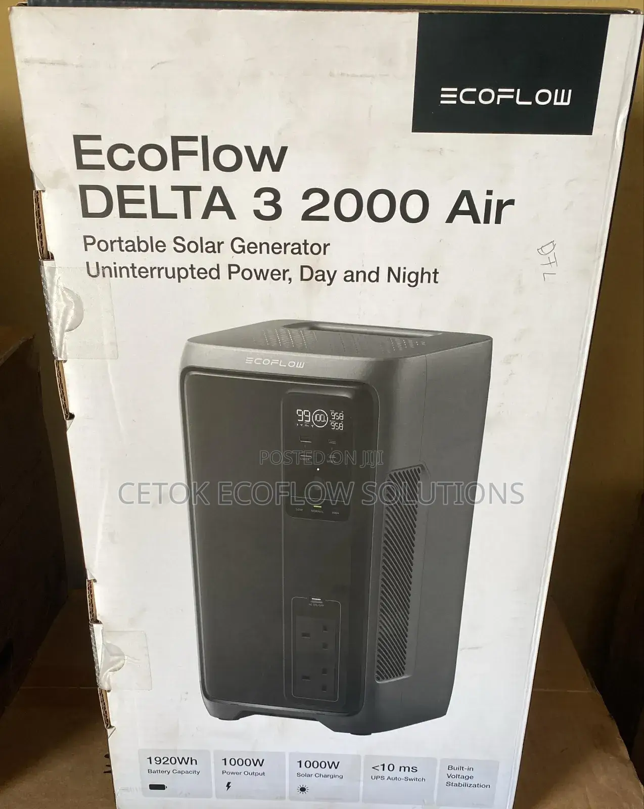 Ecoflow Delta 3 2000 Air 1kva (2kwh Battery) Solar Power Station