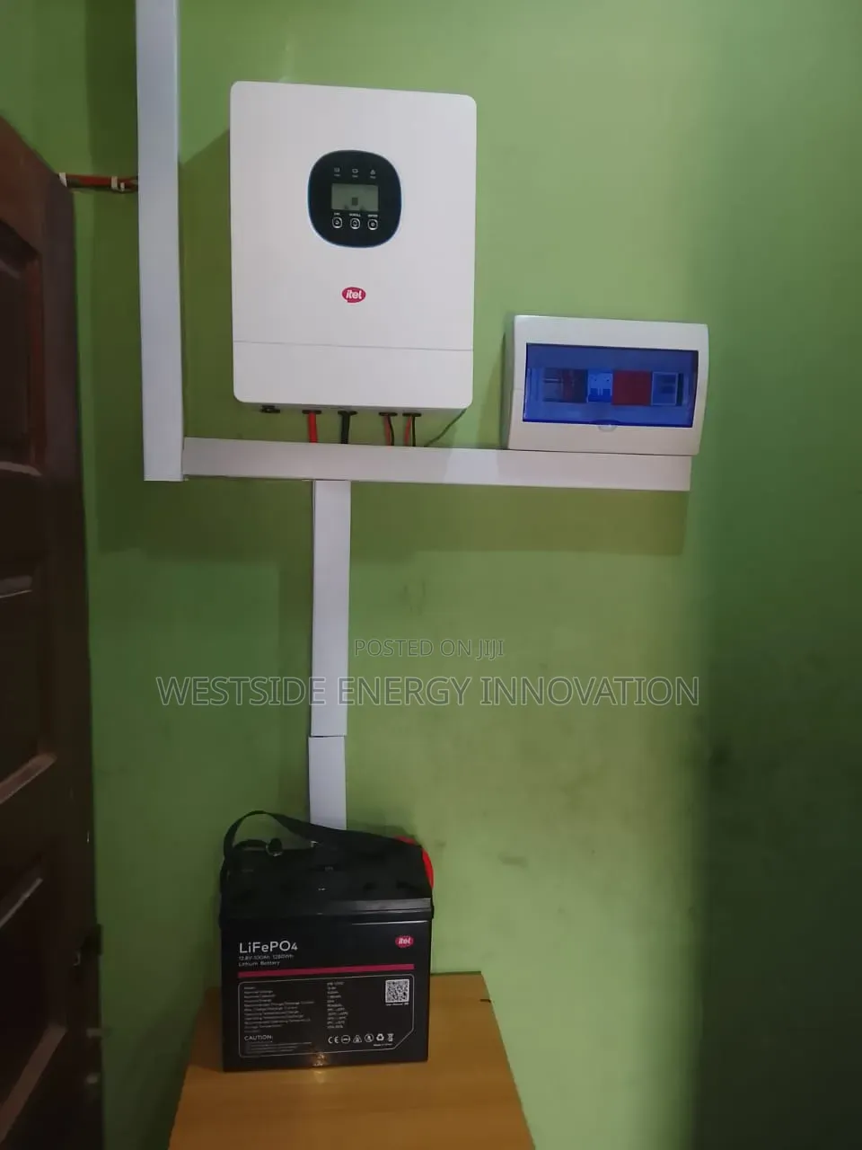 Itel I.5kw Inverter + 1.280kwh Life Po Lithium Battery
