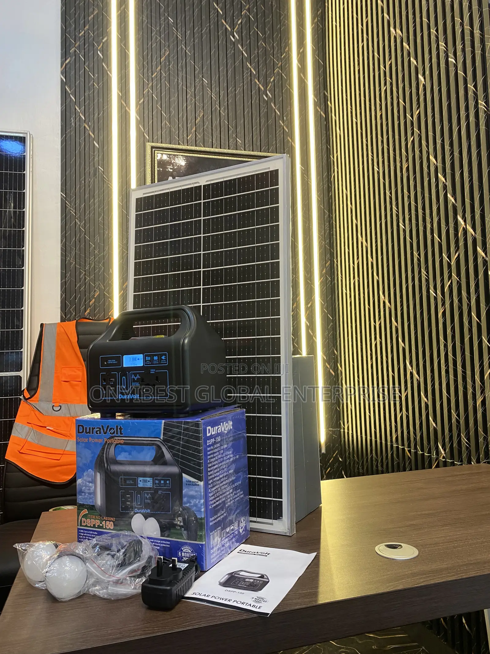 Solar Generator for Lights, Phones Small Appliances