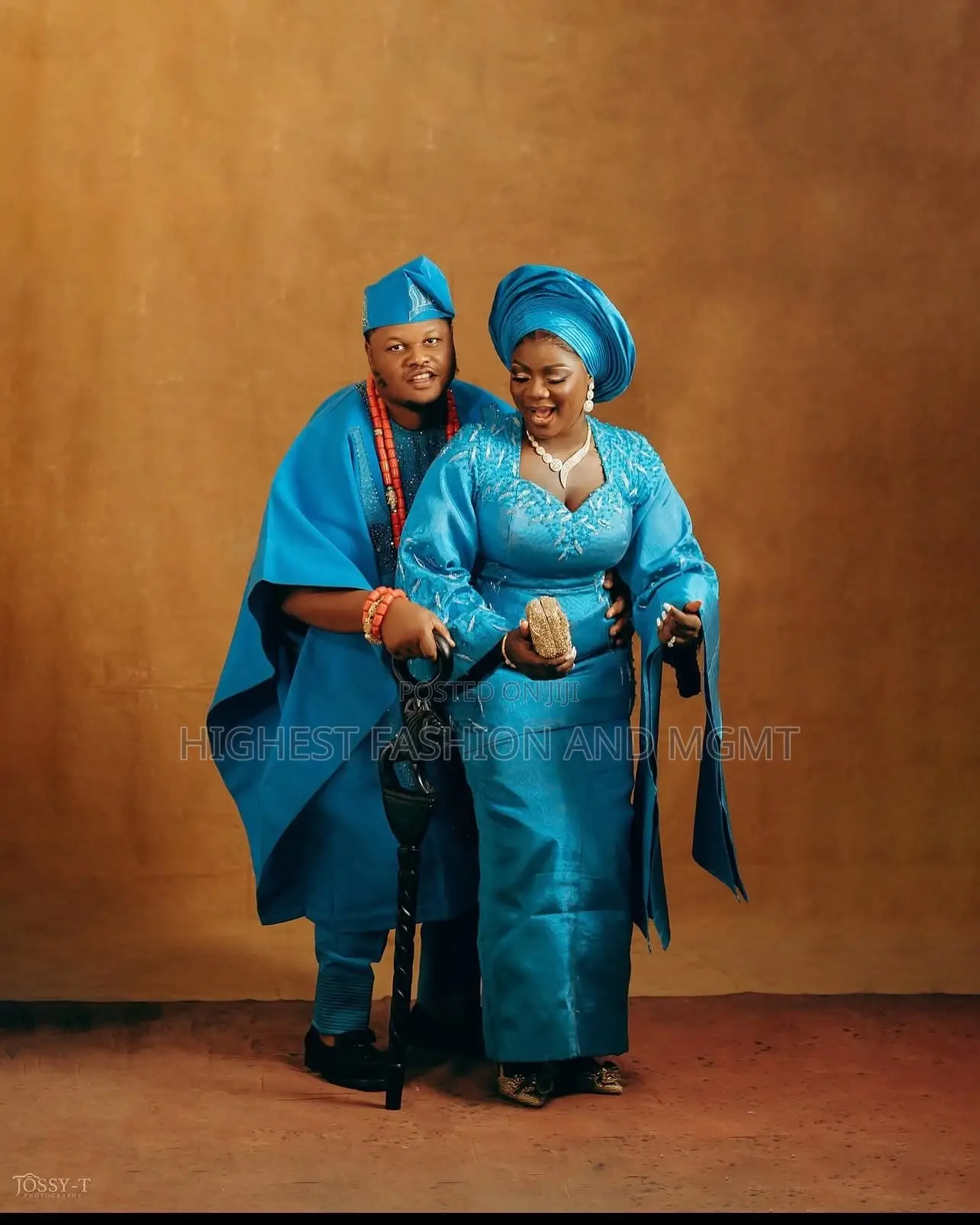 Azure Embellished Gown Men’S Embroidered Azure Agbada