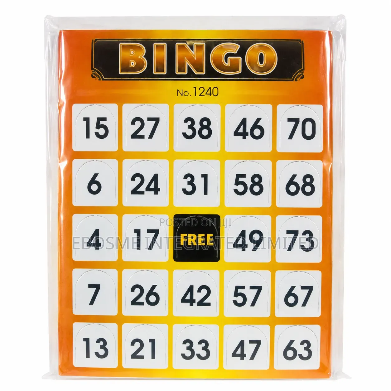 Bingo Cards Set