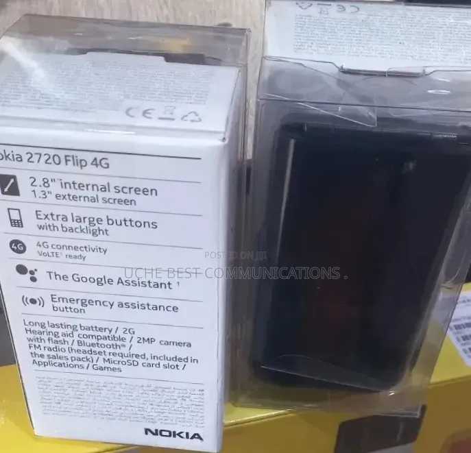 New Nokia 2720 Flip 512 GB Black