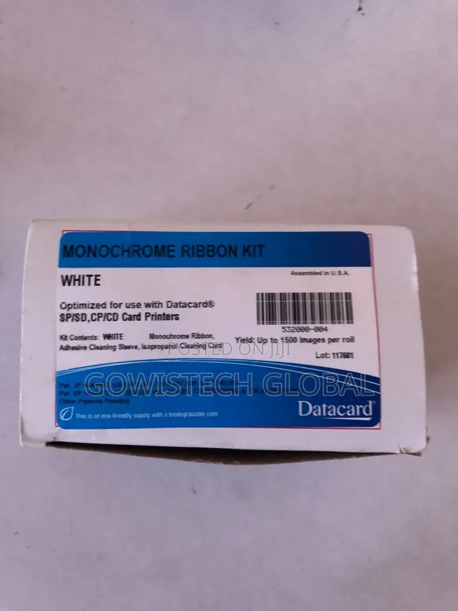 Datacard White Monochrome Ribbons