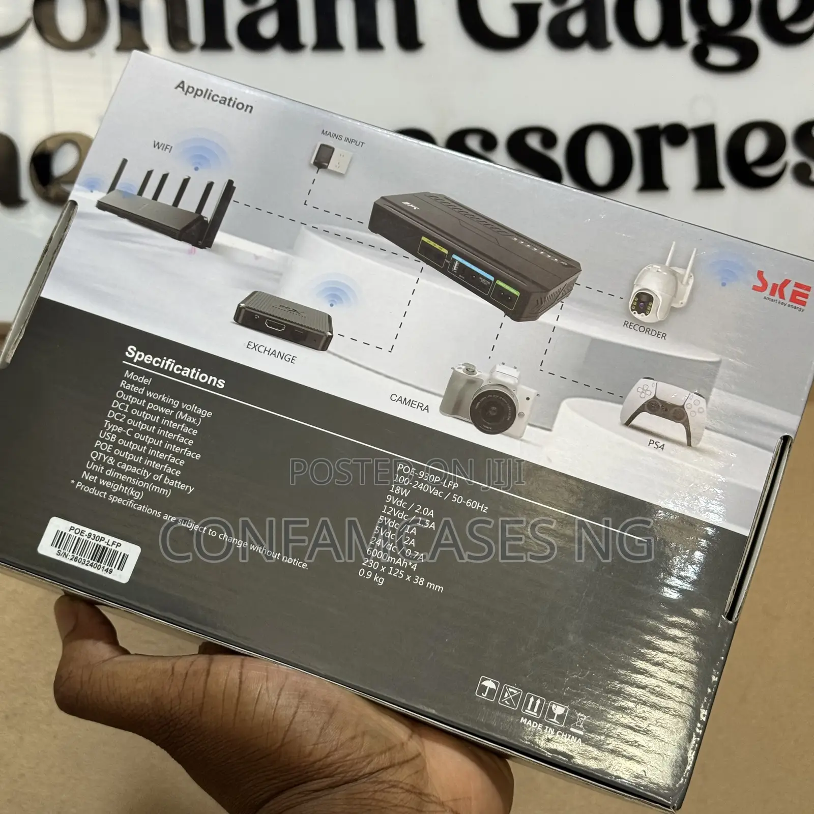 Ske Mini Dc Ups 24000mah Router Wifi Power Bank